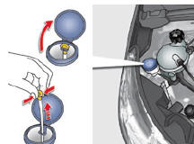 Nível do líquido de lavavidros / lava-faróis