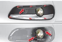 Substituição das luzes de nevoeiro