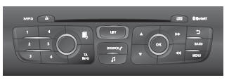 Auto-rádio/Bluetooth