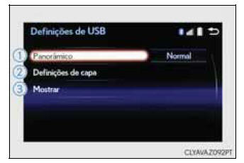 Alterar as configurações USB