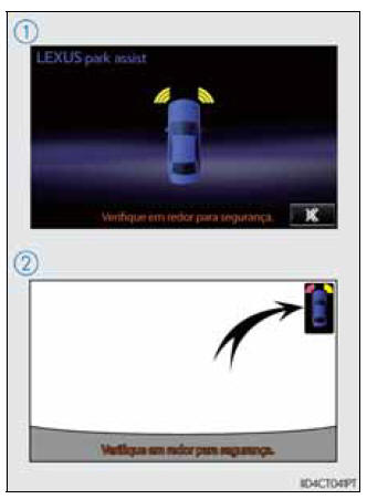 Mostrador Áudio Lexus ou ecrã do sistema de navegação (se equipado)