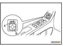 Ajuste da posição do retrovisor