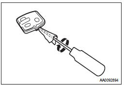 Procedimento para troca da bateria do transmissor do controle remoto