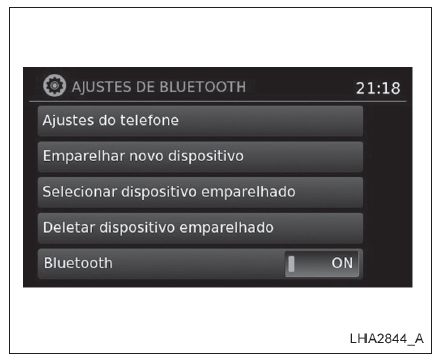 Conectando o áudio Bluetooth